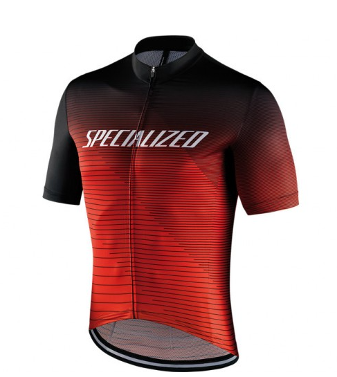 SPECIALIZED RBX LOGO TEAM JERSEY Black/Rocket Red/Red - The Cyclist