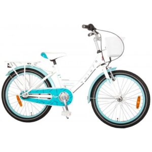 Volare Grandma Dolce Children's Bicycle - Girls - 20 inch - White / Blue