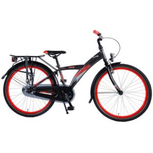 Volare Thombike City Children's Bicycle - Boys - 24 inch - Gray / Red
