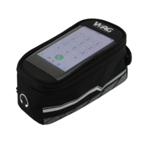 Top tube bag for smartphone with velcro straps. Size L.