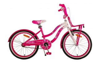 Volare Lovely Children's Bicycle - Girls - 20 inch - Pink White