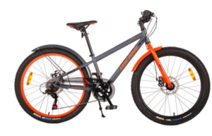 Volare Rocky Children's Bicycle - 24 inch - 6-S - Grey - 95% assembled - Prime Collection