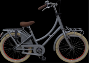 Volare Classic Oma Kinderfiets – Girls – 20 inch – Matt Silver