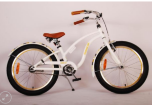 Volare Miracle Cruiser Children’s Bicycle – Girls – 20 inch – White – Prime Collection