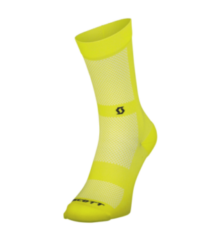 SCOTT PERFORMANCE NO SHORTCUTS CREW SOCK yellow/black