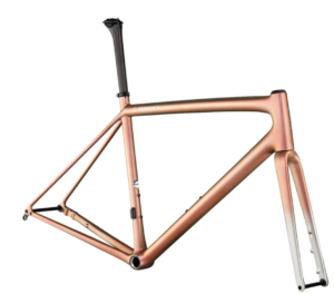 2022 S-WORKS AETHOS FRAMESET Flake Silver/Redgold Chameleon Tint/Brushed Chrome