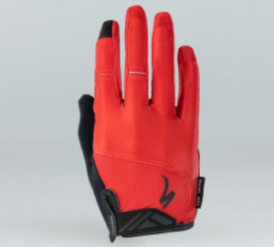 MEN'S BODY GEOMETRY DUAL-GEL LONG FINGER GLOVES RED