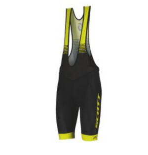 SCOTT RC TEAM ++ MEN'S BIBSHORTS black/sulphur yellow
