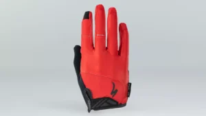 Men's Body Geometry Dual-Gel Long Finger Gloves Red