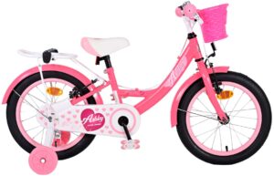 Volare Ashley Children's bike - Girls - 16 inch - Pink/Red - Two Hand Brakes